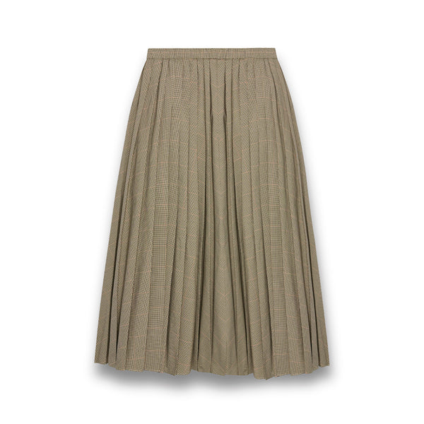 6397 - Pull-On Pleated Skirt - Plaid – Merci Paris