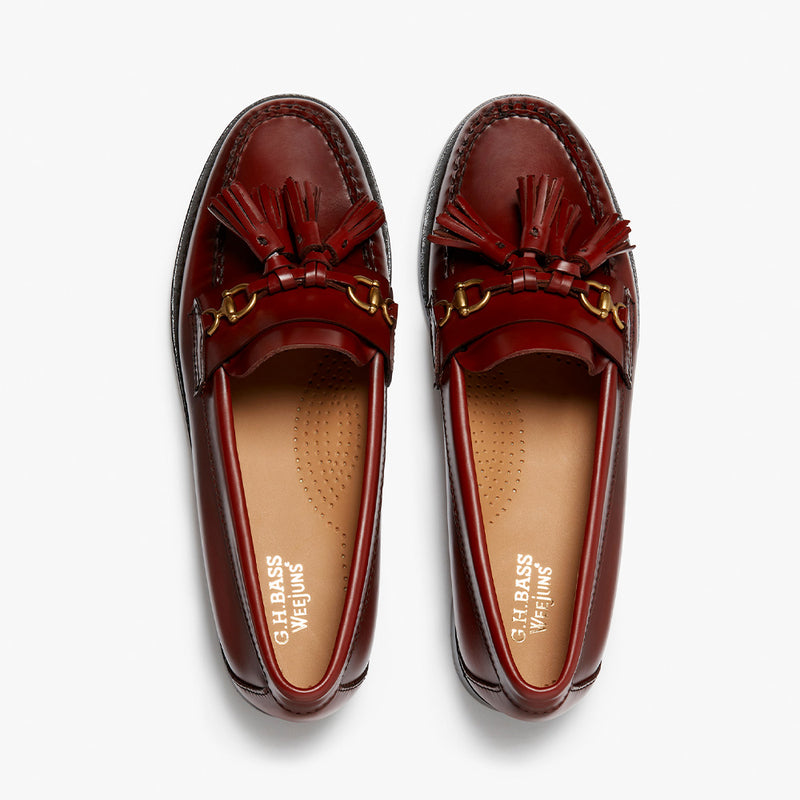 GH Bass - Mocassins Tetra Tassel - Cognac