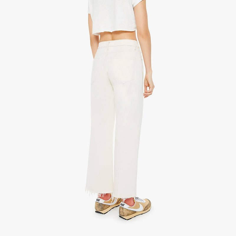 Mother - Jean The Mid Rise Maven Ankle Fray - Blanc Act Natural