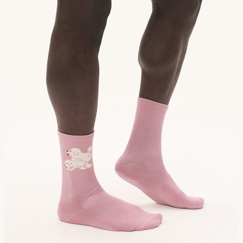 Carne Bollente - Chaussettes Snoop Dogs - Rose