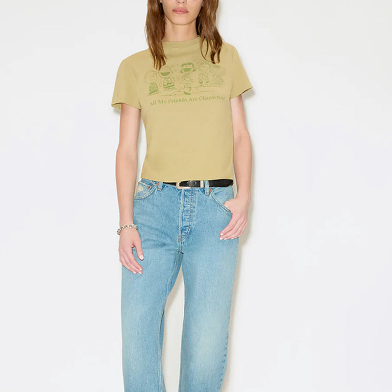 RE/DONE -T-Shirt Classic Peanuts Characters - Cèdre Clair