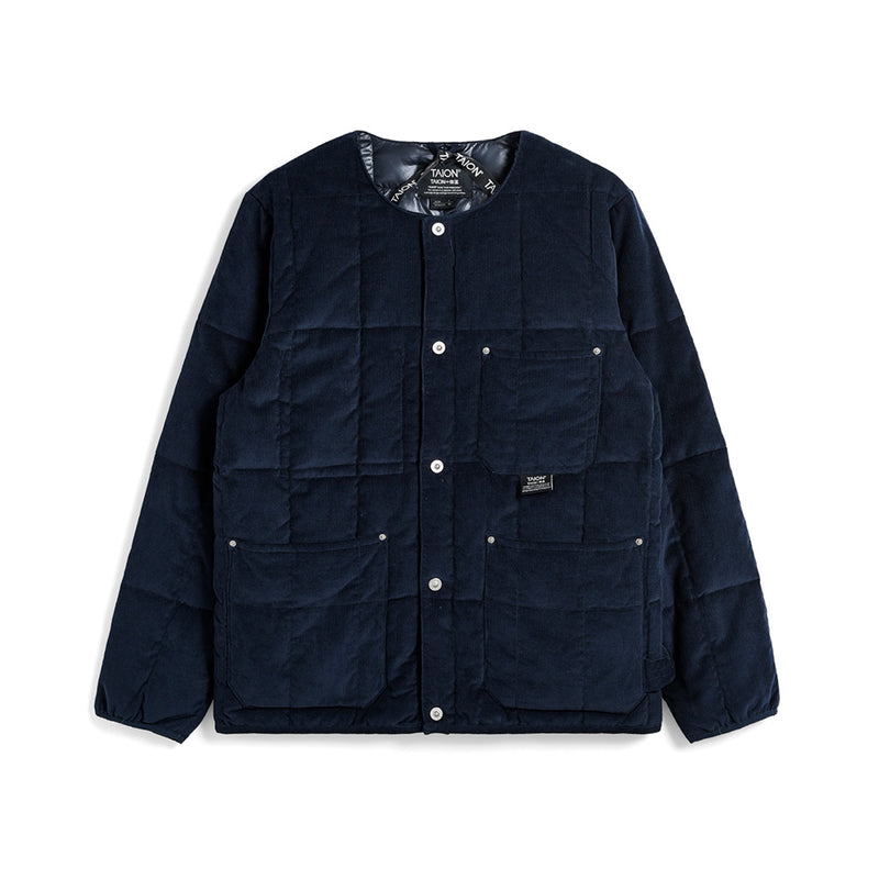 Taion - Doudoune de travail col ras-du-cou - Bleu Marine