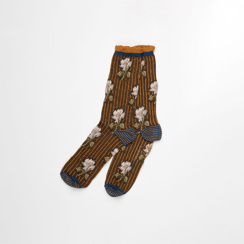 Exquisite J - Chaussettes CA54 - Marron et Beige