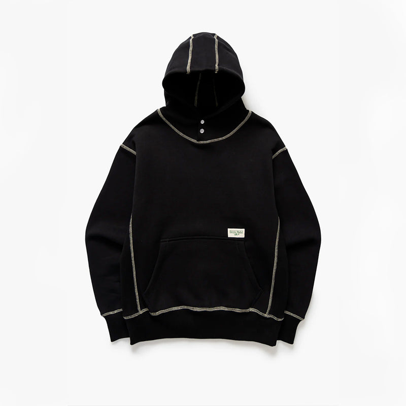 Service Works - Hoodie Coutures Contrastées - Noir
