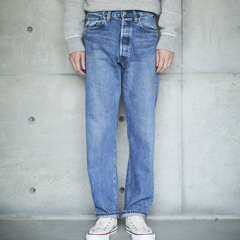 OrSlow - Jeans usé 105 1990's - Bleu délavé