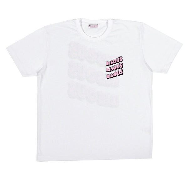 Bisous Skateboard - T-shirt Sonics - Blanc