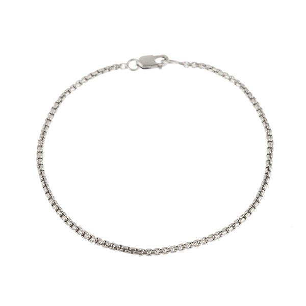 Mara Scalise - Bracelet Thin Box Chain - Silver