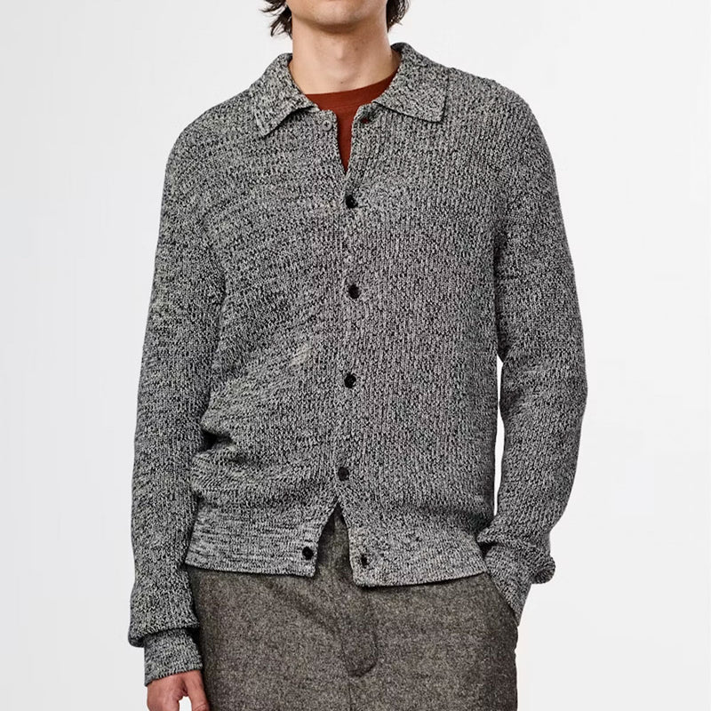 NN. 07 - Cardigan Polo Jacobo - Noir Multi