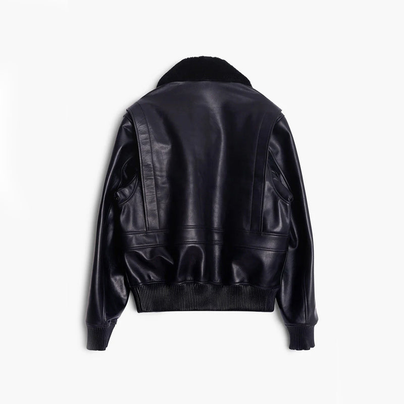 Museum Garments - Blouson Aviateur Cuir - Noir