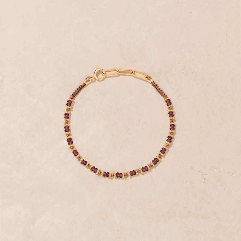 Tityaravy - Bracelet Tara - Grenat & Rhodolite