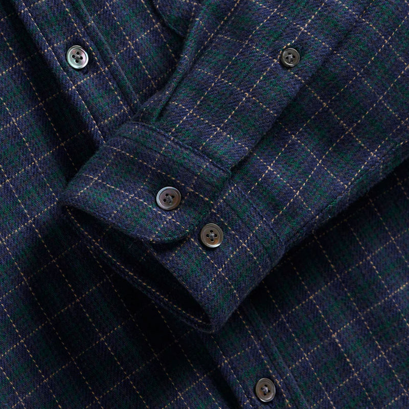 Portuguese Flannel - Chemise Minerva - Bleu