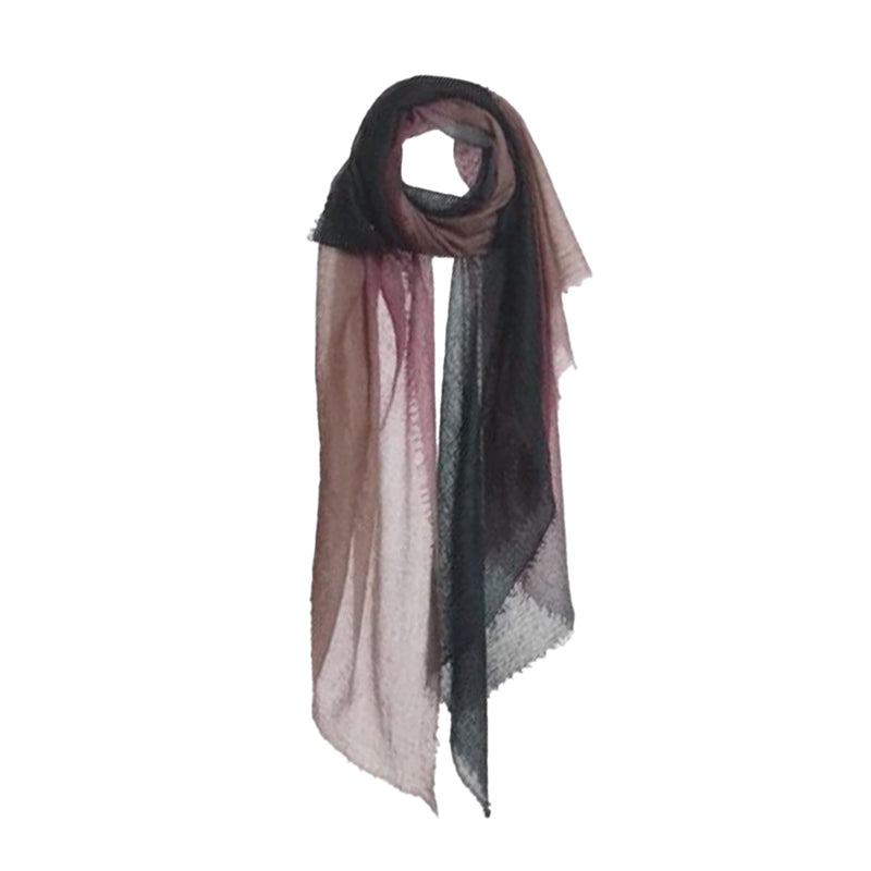 Mirror in the sky - Foulard Souffle - Forest & Burgundy & Horn