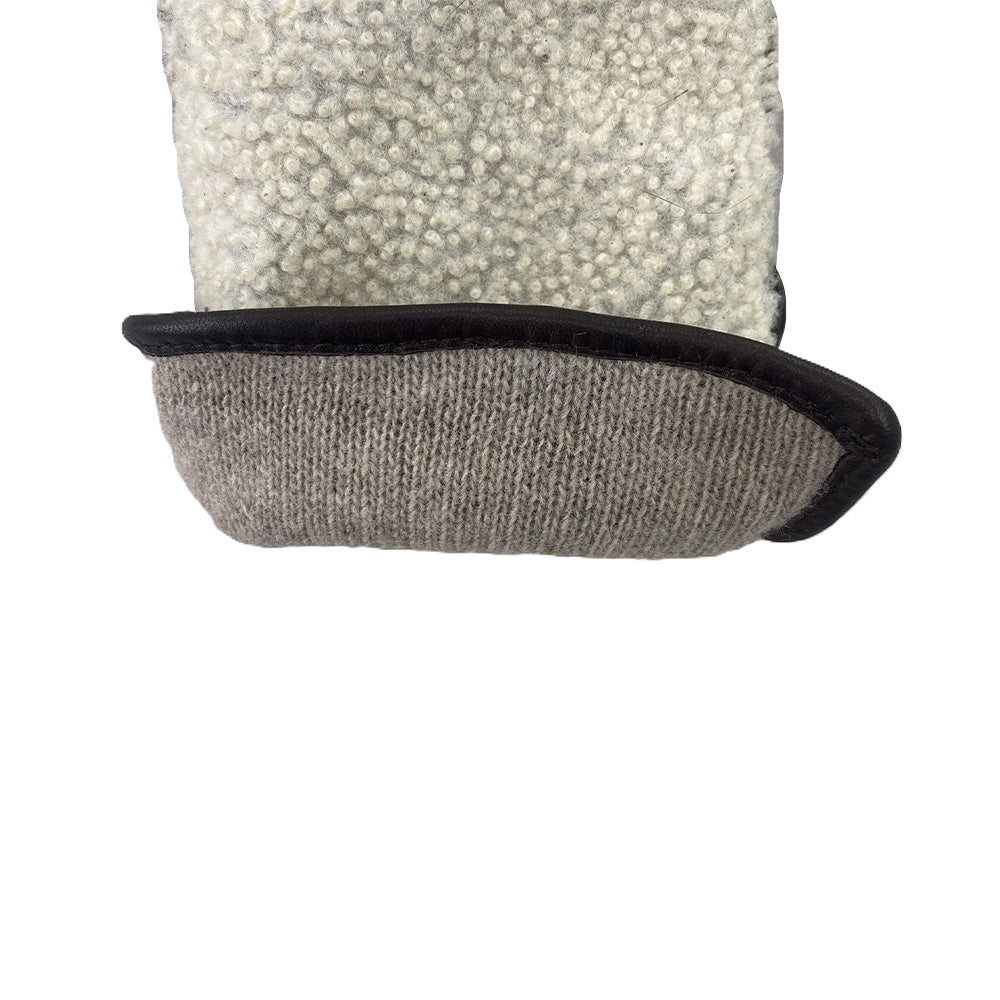 Milona - Curly Sheep Gloves - Brown