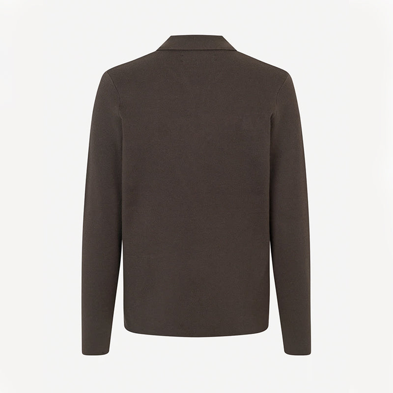 Samsoe Samsoe - Polo Guna Half Zip - Turkish Coffee