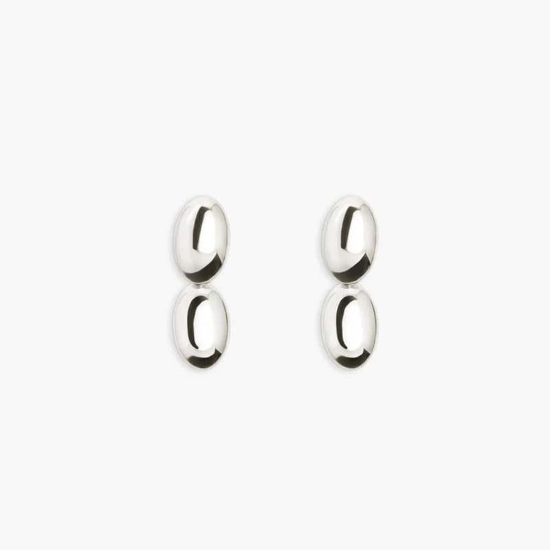 Ragbag - Boucles d'oreilles Oval Emberly - Silver