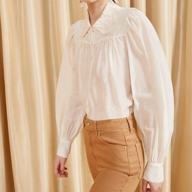 Ulla Johnson - Blouse Rowan - Blanc