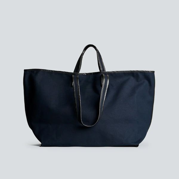 Kassl Editions - Sac Tote Canvas - Marine/Oil noir