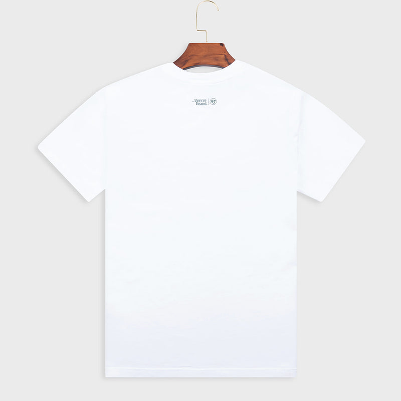 Mercer - T-Shirt 47 Heavy - Blanc & Orange