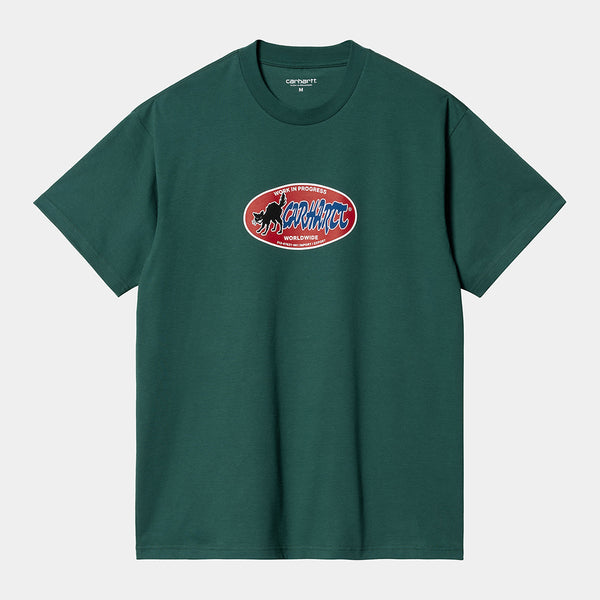 Carhartt WIP - Cat Sticker T-Shirt - Vert