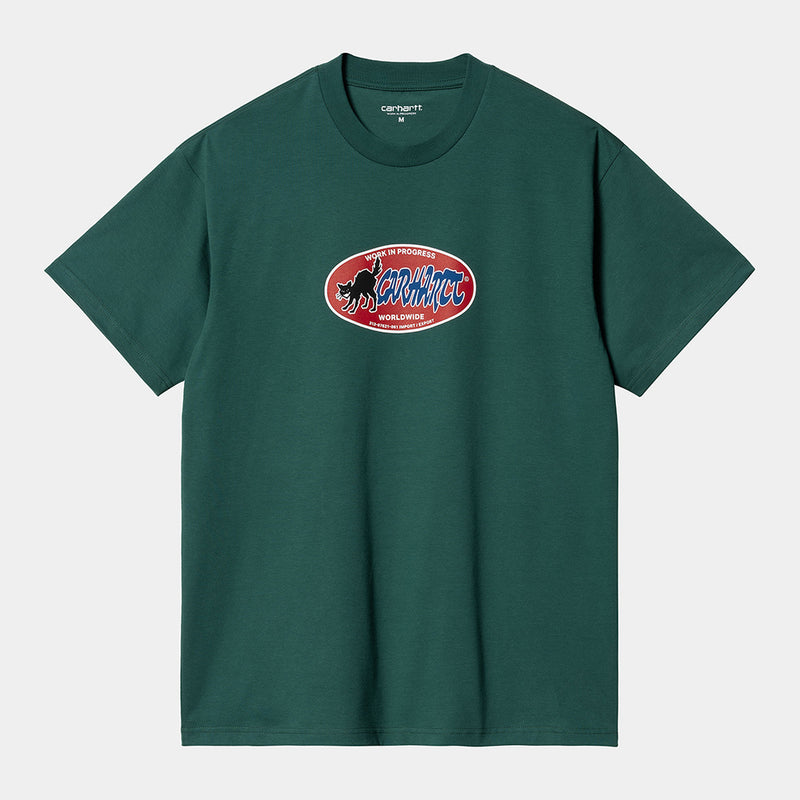 Carhartt WIP - Cat Sticker T-Shirt - Vert