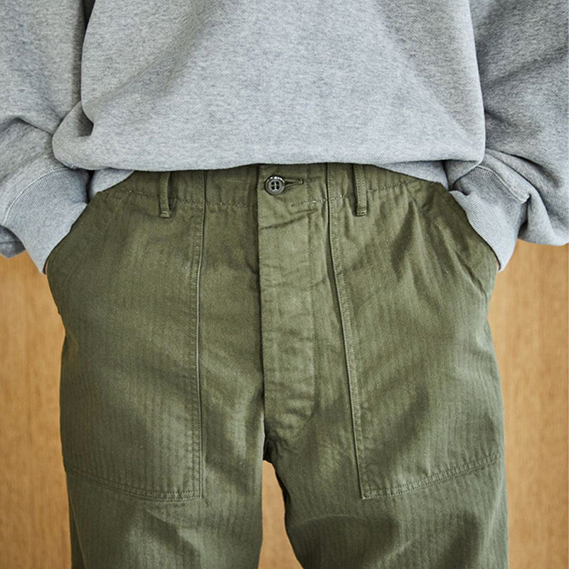OrSlow - Pantalon à chevrons - Kaki