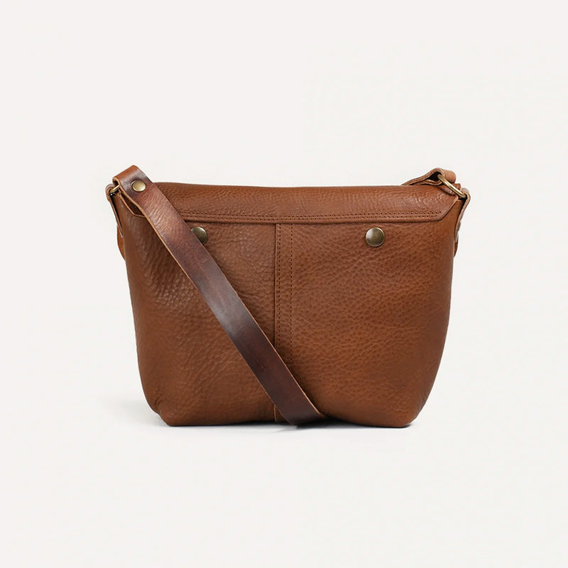 Bleu de Chauffe -  Sac Besace Louis - Brun Ambré