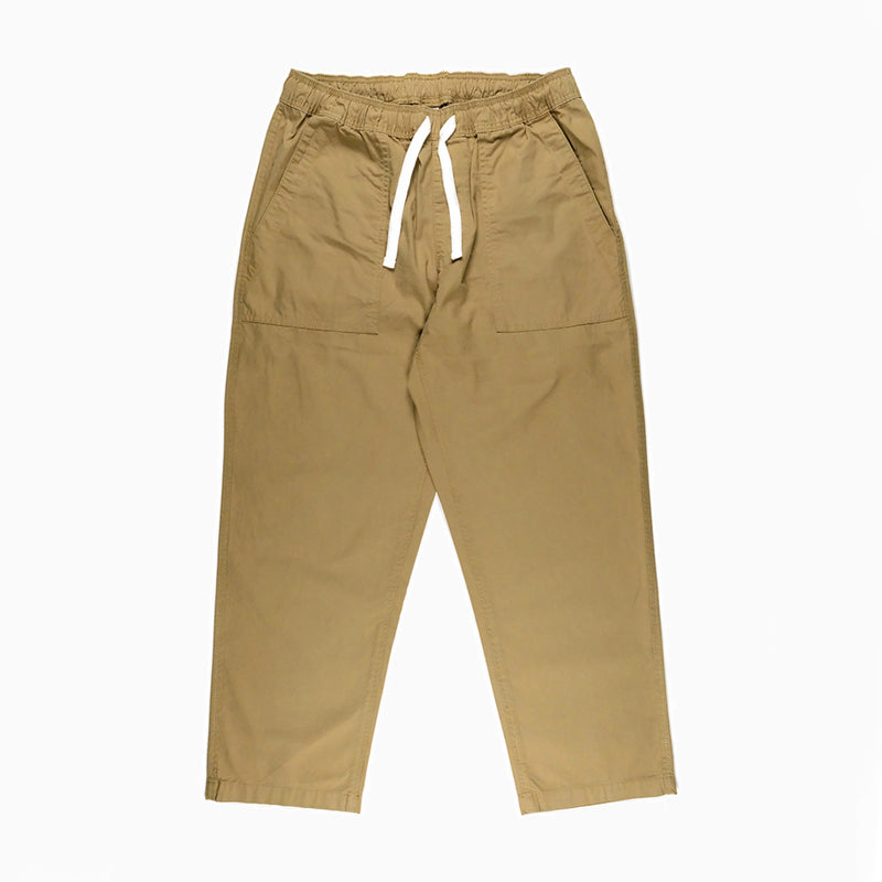 Bleu - Pantalon Relaxed Solid - Beige