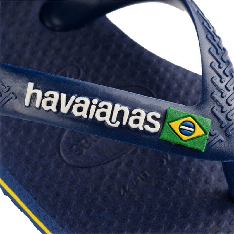 Havaianas - Tongs Baby Brasil Logo II - Bleu