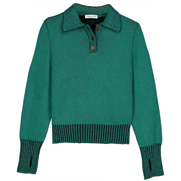Carlota Cahis - Pull Mustang - Vert