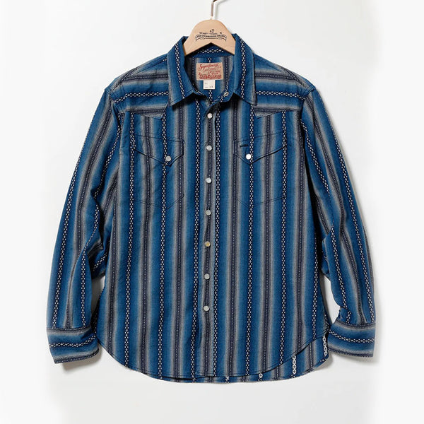 Sugarcane - Chemise Dobby - Marine