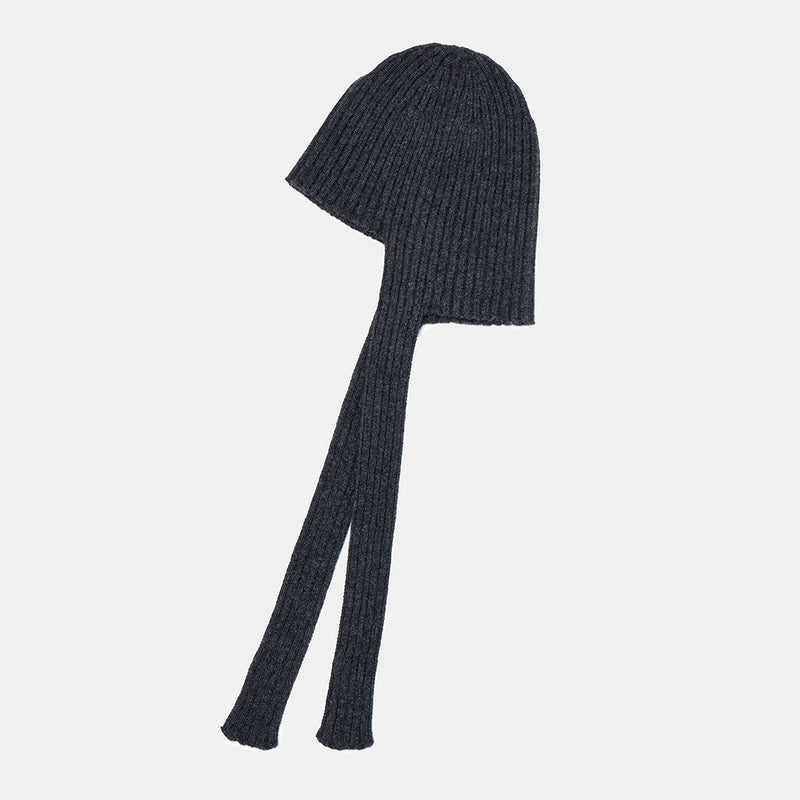 Babaco - Bonnet en tricot côtelé - 
Charbon