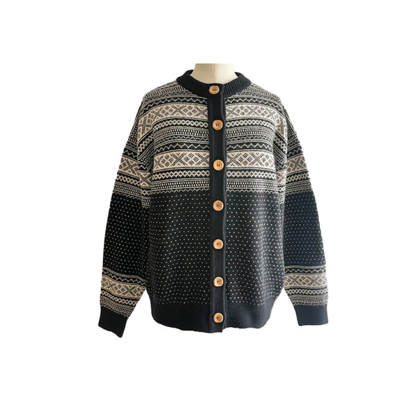 Sarahwear - Cardigan jacquard – Noir