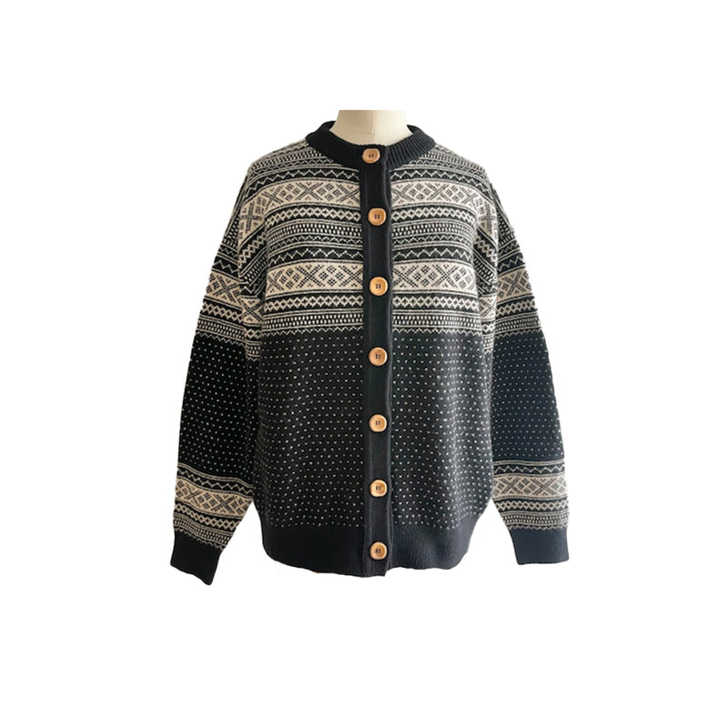 Sarahwear - Cardigan jacquard – Noir