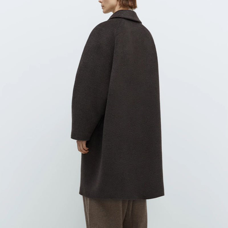 Cordera - Manteau Laine Boutons - Marron