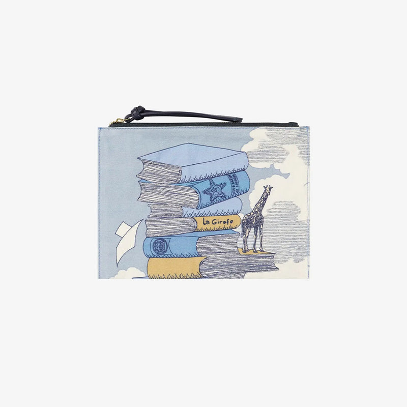 Inoui Editions - Pochette Brodée - Bleu