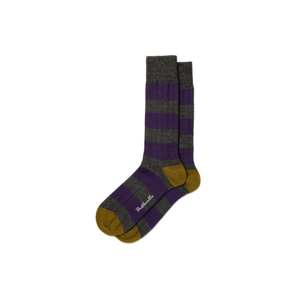 Pantherella - Chaussettes Fairford - Gris/Cassis/Bracken