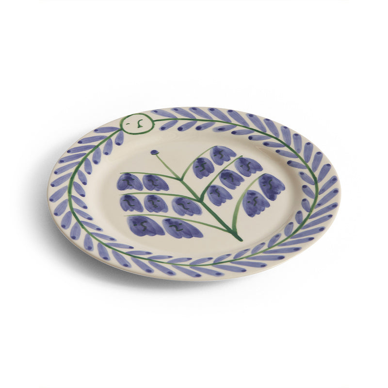 Assiette plate - Bluebells - Hay