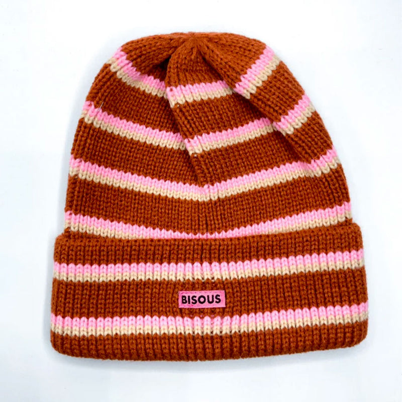 Bisous Skateboard - Bonnet - Marron