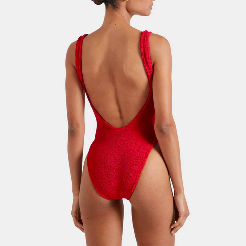 Hunza G - Maillot de bain Square Neck - Rouge