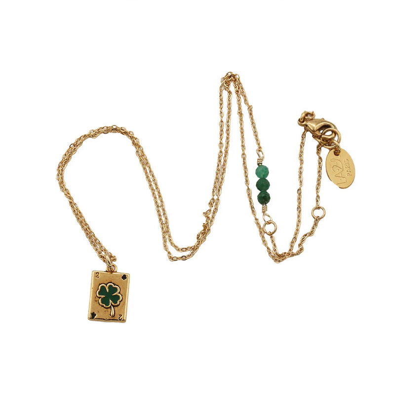 LA2L - Collier Sacha Mini Carte - Chance