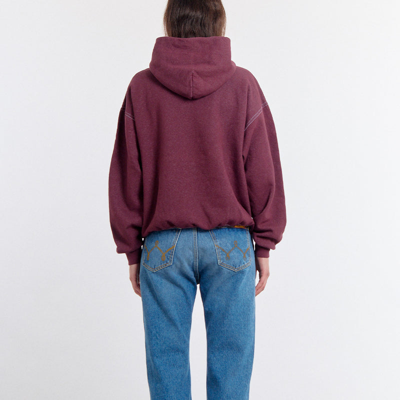 Wild Donkey - Hoodie Michigan - Bordeaux