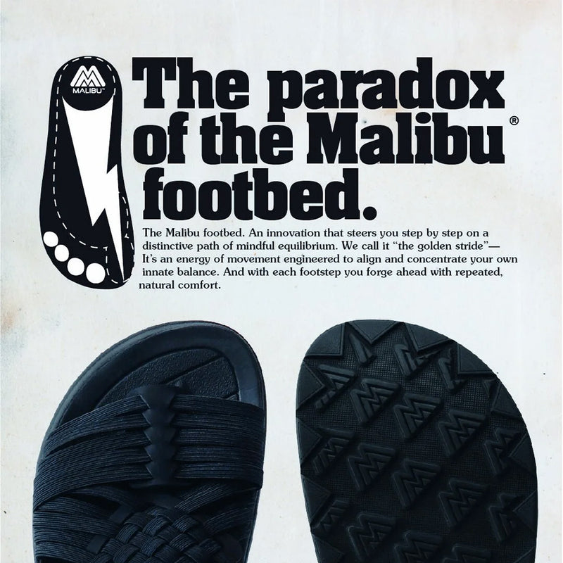 Malibu Sandals - Canyon Elastic - Noir