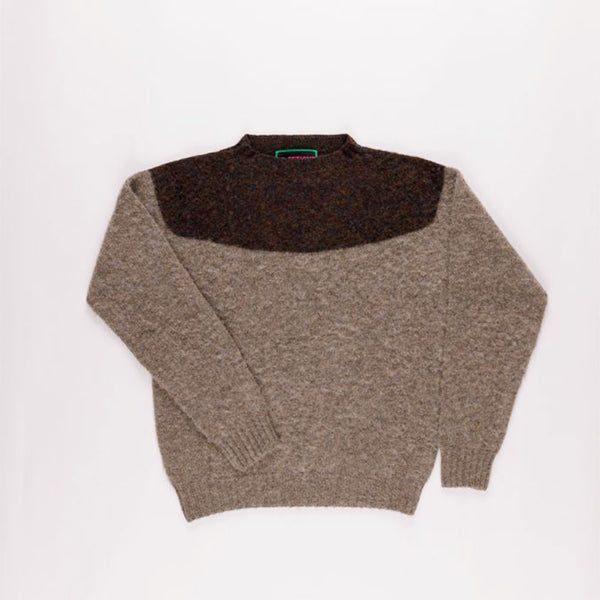 La Fetiche - Pull Penelope - Gris & Marron