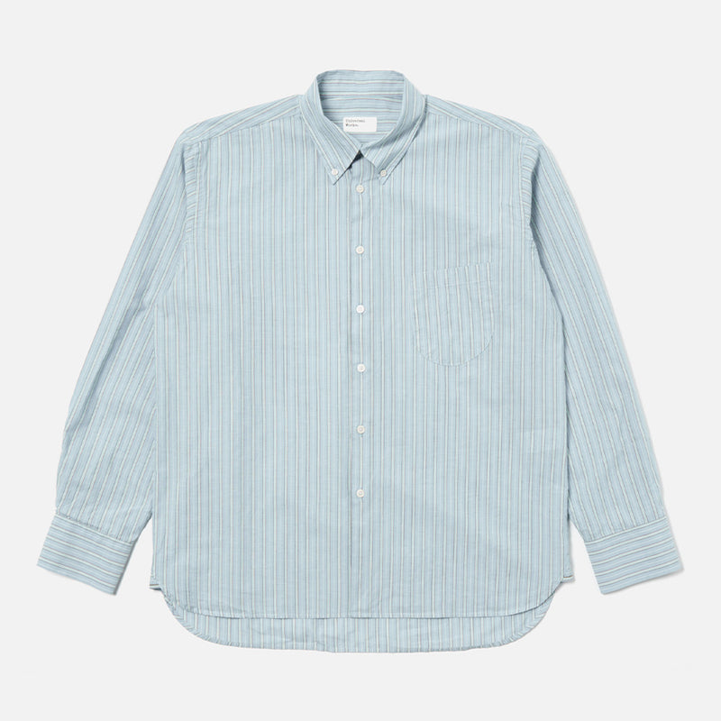 Universal Works - Chemise Lazy Day - Bleu