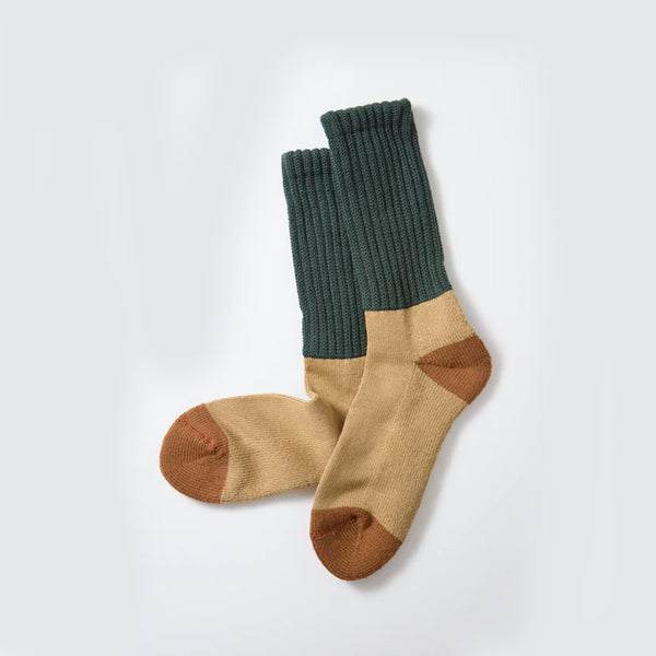 Rototo - Chaussettes multicolores - Vert/Kaki