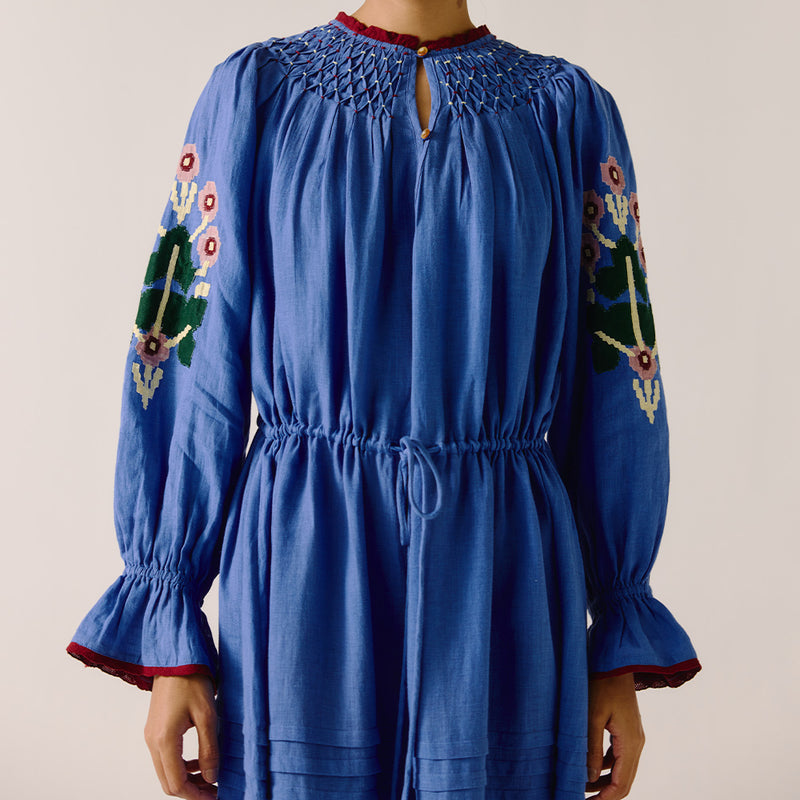 Cord - Robe Edith - Bleu