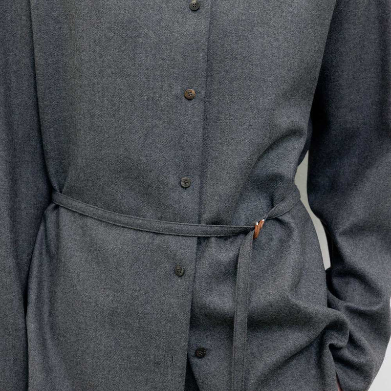 Le 17 septembre - Chemise Oversized Belted - Gris