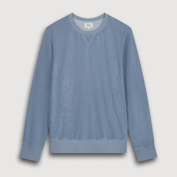 Hartford - Sweat Bouclette - Bleu Storm