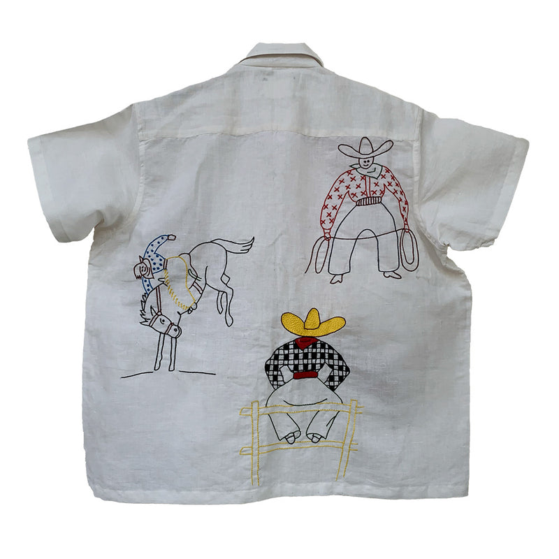 Harago - Chemise Coboy SS2545 - Blanc
