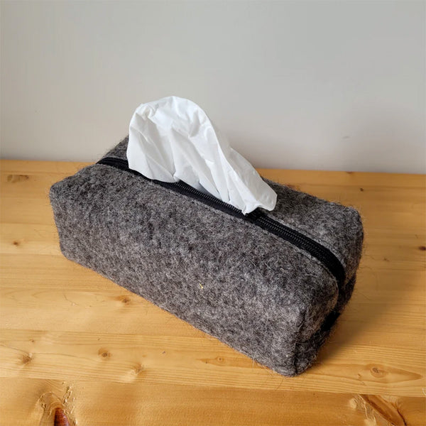 Héloise Levieux - Trousse Cube - Gris Foncé